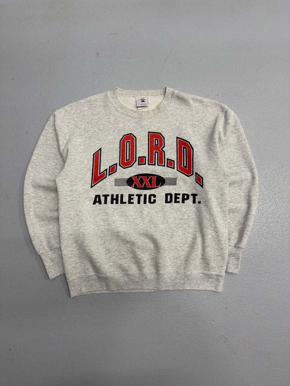 Vintage 90s Heather Grey L.O.R.D. Athletic Dept. Crewneck Sweatshirt